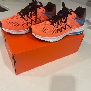 Nike Orange and Blue Running Shoes